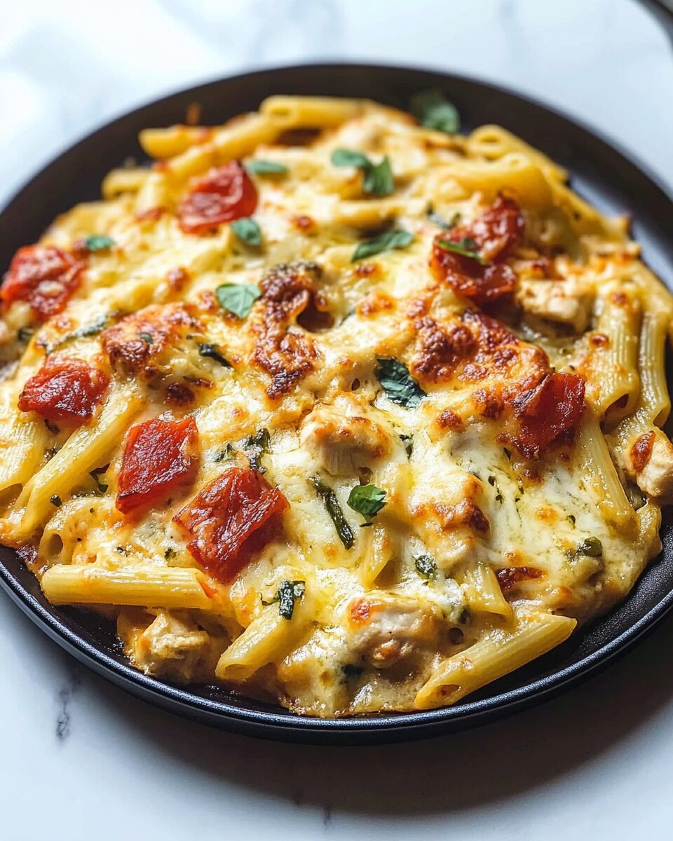 Chicken Mozzarella Pasta Bake