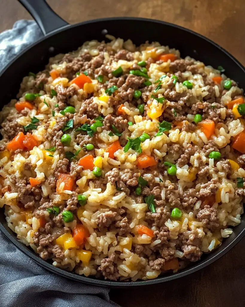 Ground Beef and Rice Skillet