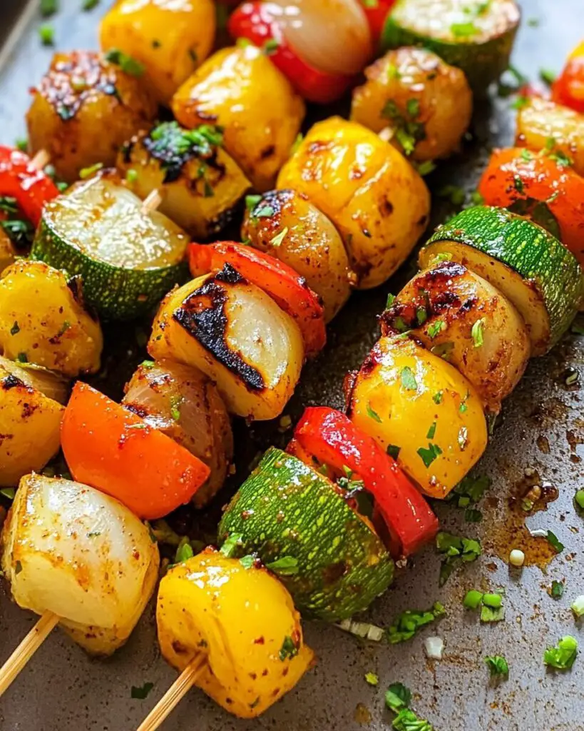 Grilled Fajita Vegetable Skewers