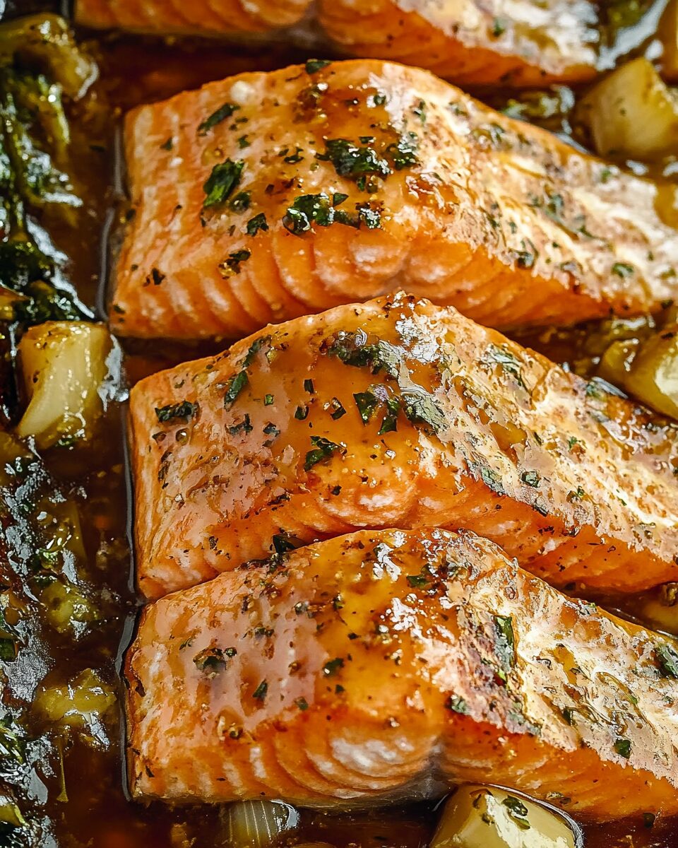 Honey Garlic Glazed Salmon