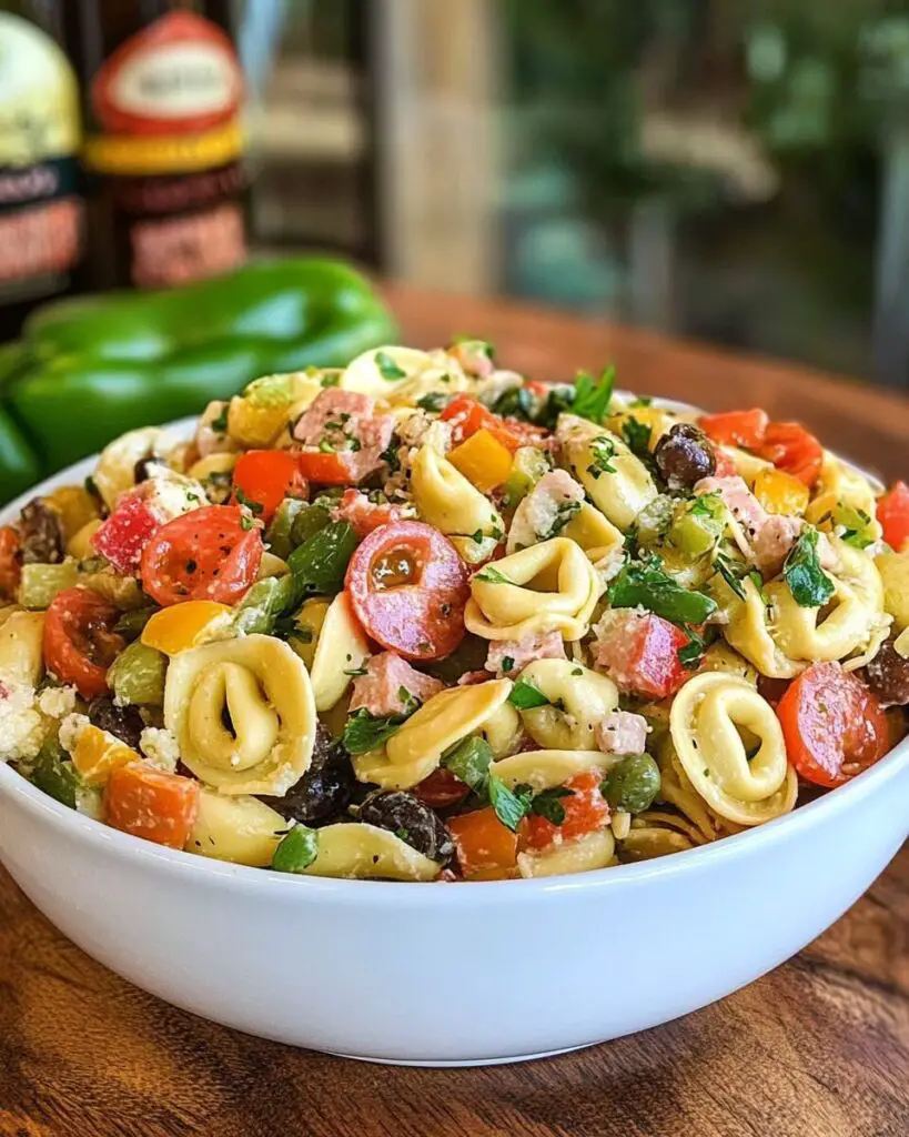 Muffaletta Tortellini Salad