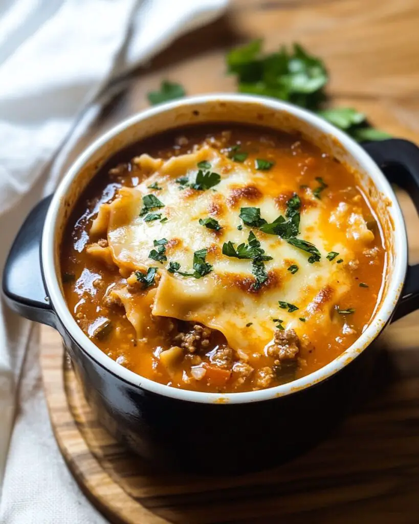 One Pot Lasagna Soup