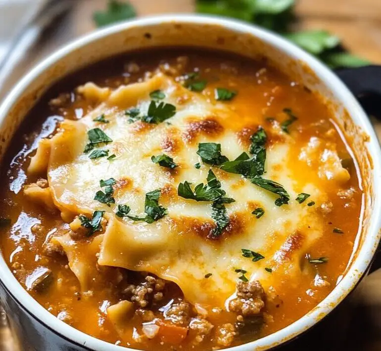 One Pot Lasagna Soup