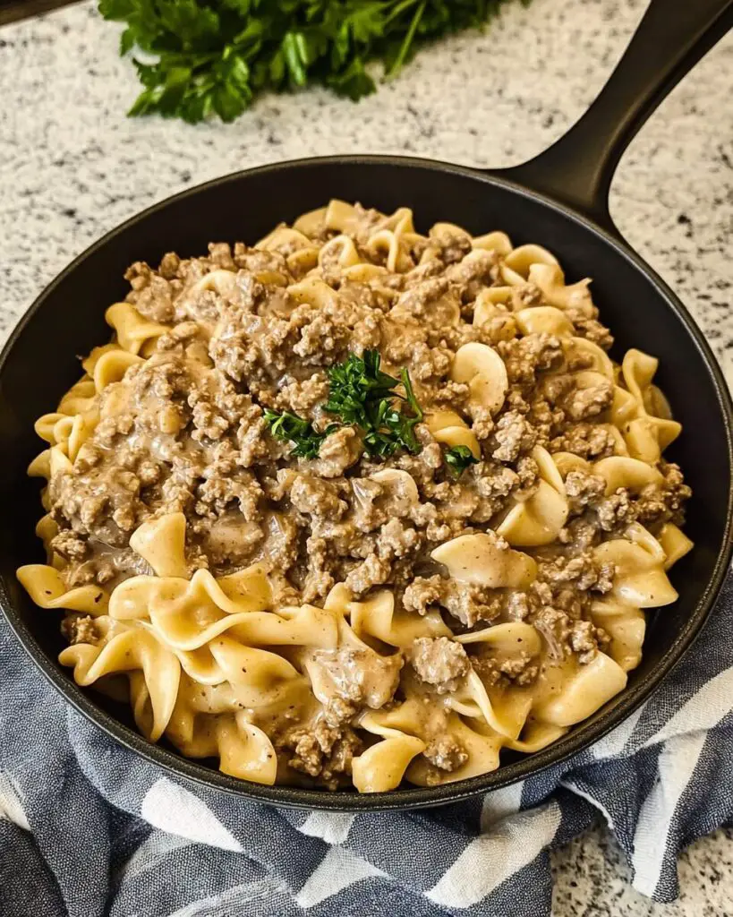 Ground Beef Stroganoff