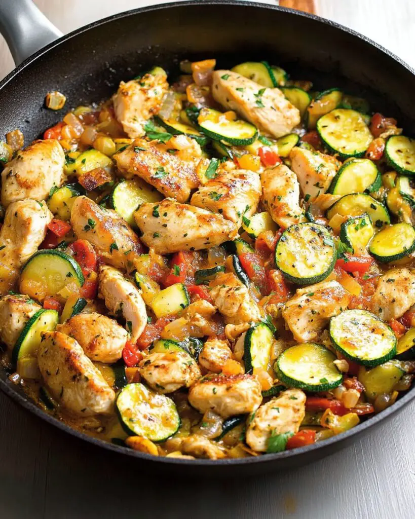 Chicken and Zucchini Skillet