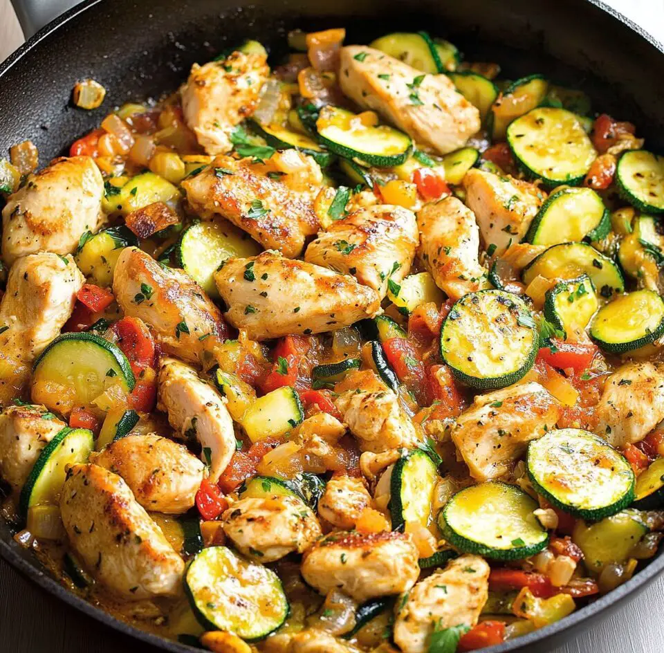 Chicken and Zucchini Skillet