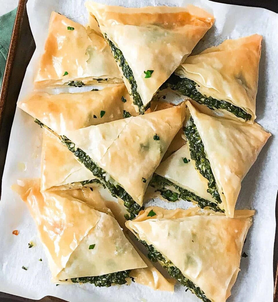 Vegan Spanakopita Triangles