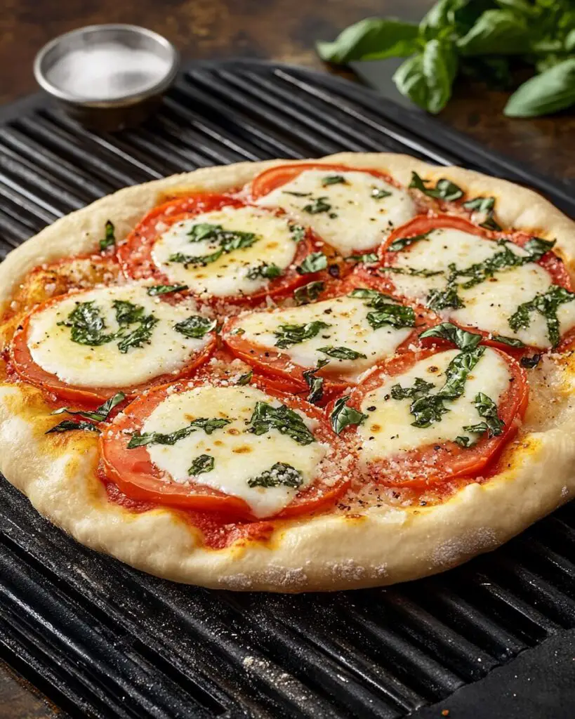 Grilled Margherita Pizza