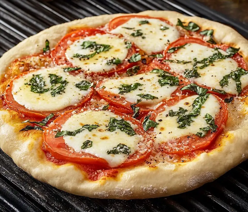 Grilled Margherita Pizza