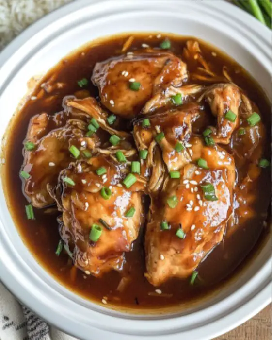 Crock Pot Bourbon Chicken