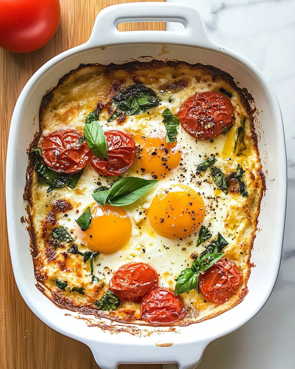 Baked Feta Eggs