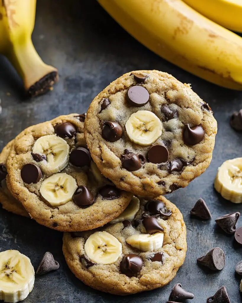 Banana Bread Chocolate Chip Cookies