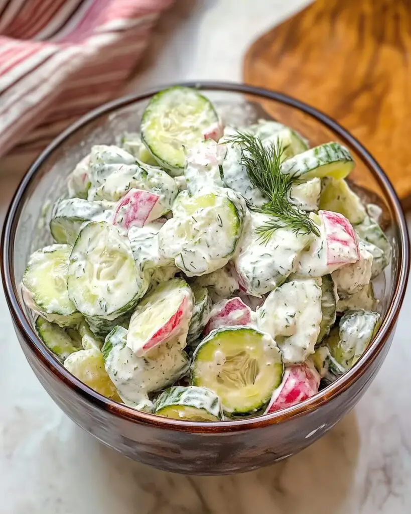 Best Creamy Cucumber Salad