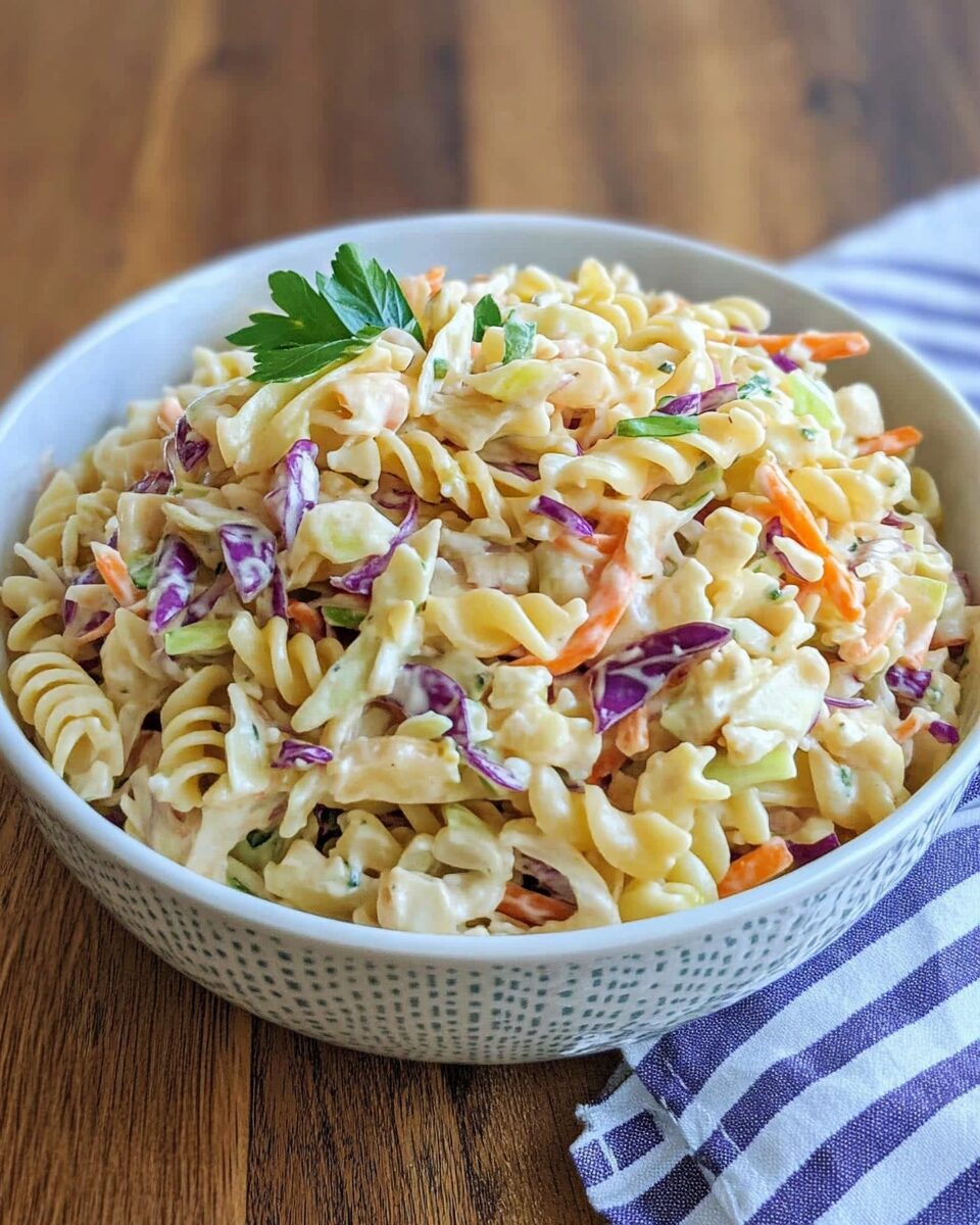 Coleslaw Pasta Salad