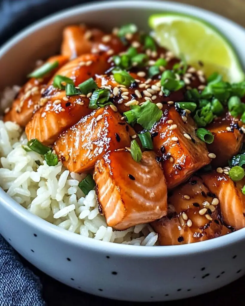 Crispy Salmon and Rice Bowl