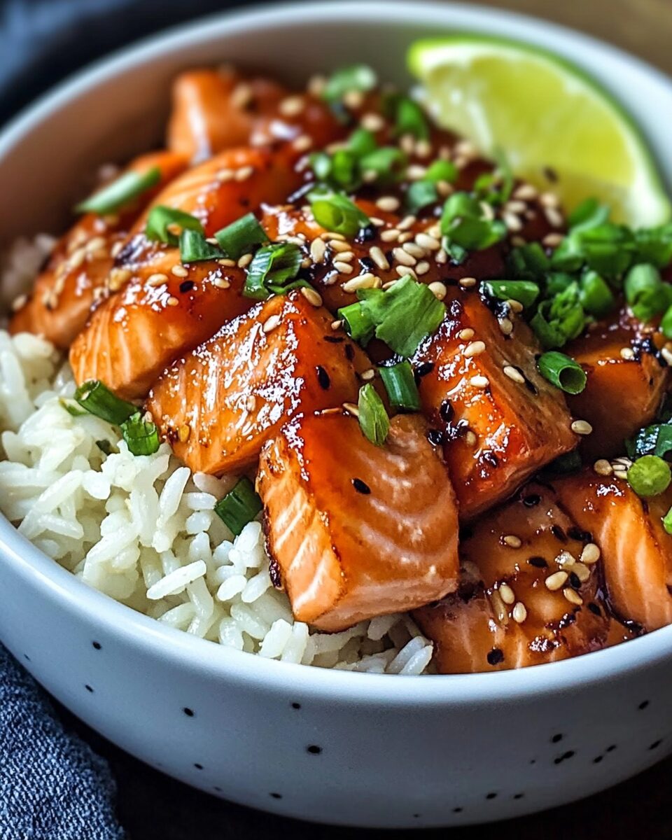 Crispy Salmon and Rice Bowl