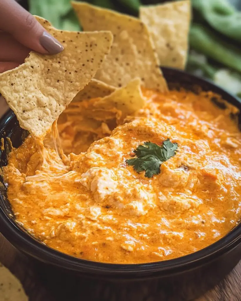 Crockpot Buffalo Chicken Dip