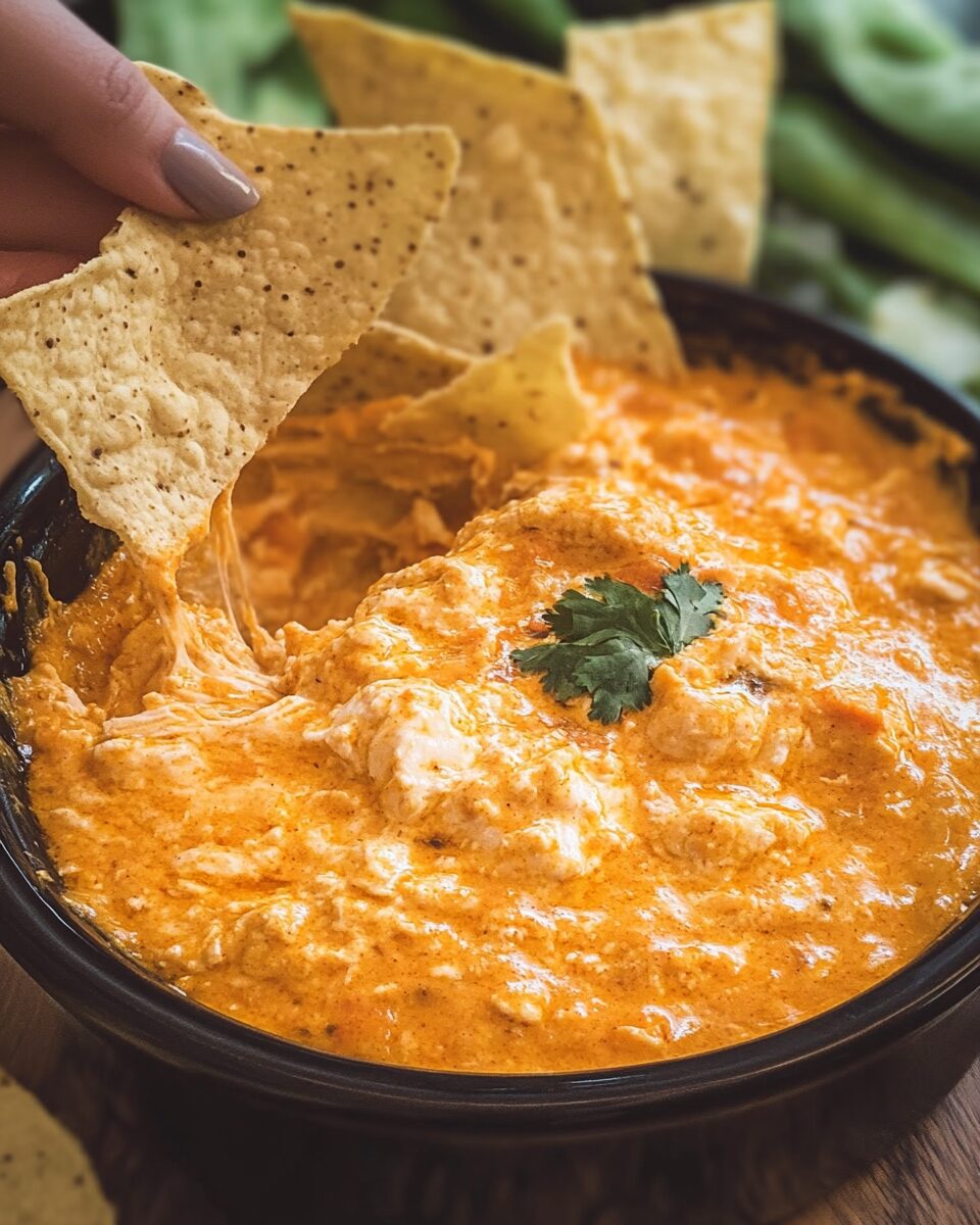 Crockpot Buffalo Chicken Dip