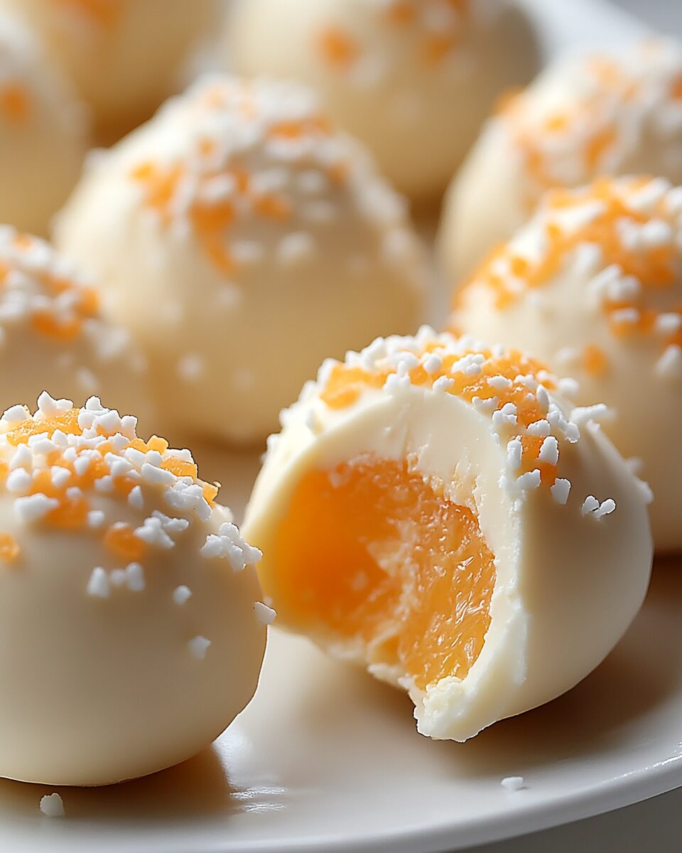 No-Bake Orange Creamsicle Truffles