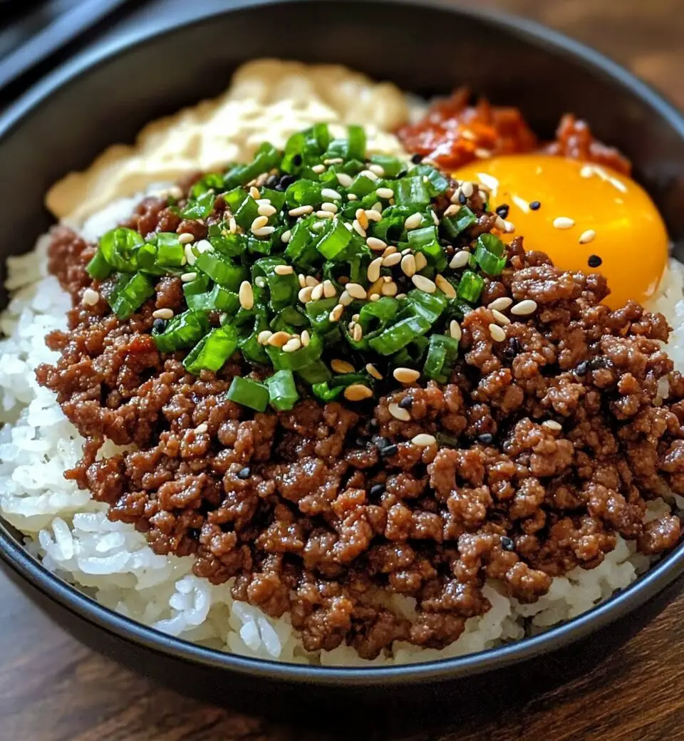 Korean Ground Beef Bowl