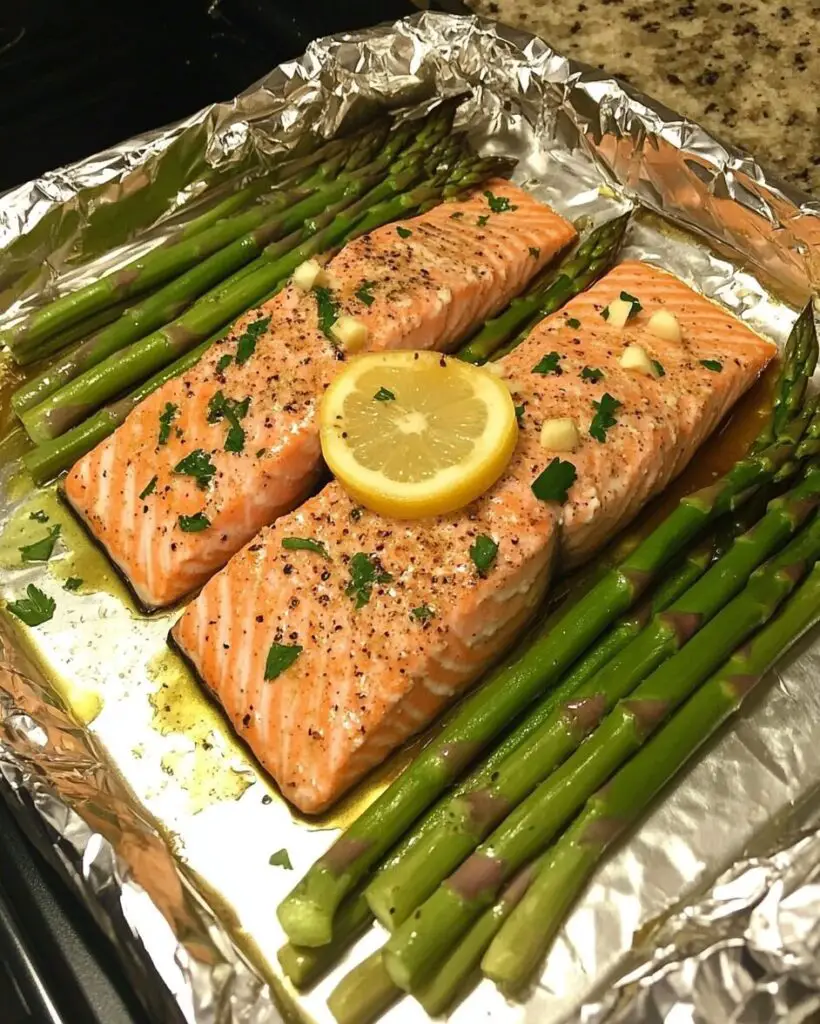 Salmon and Asparagus in Foil
