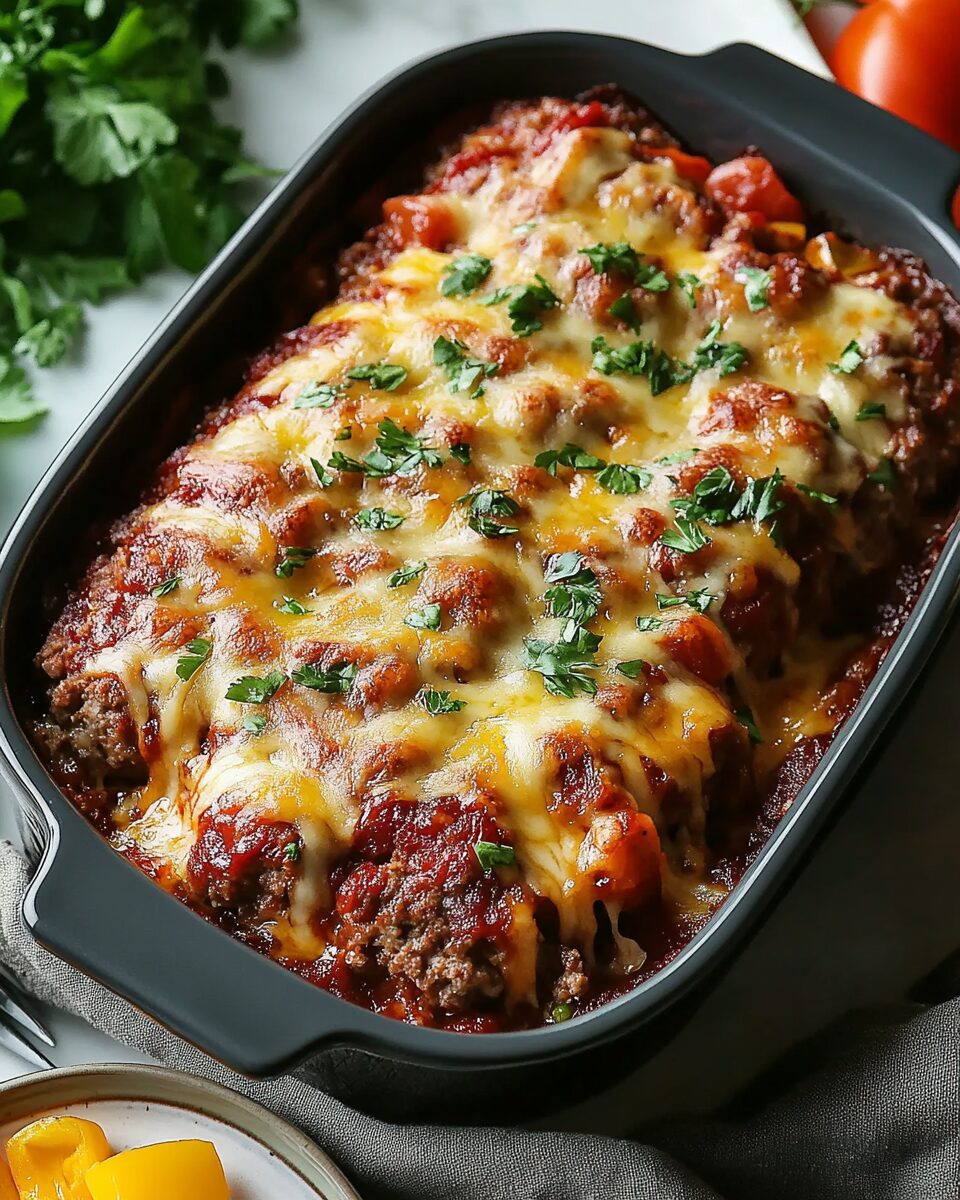 Cheesy Loaded Meatloaf Casserole