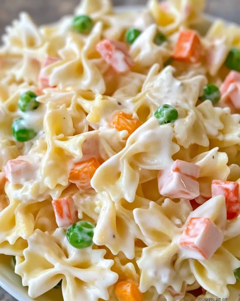 Creamy Bow Tie Pasta Salad