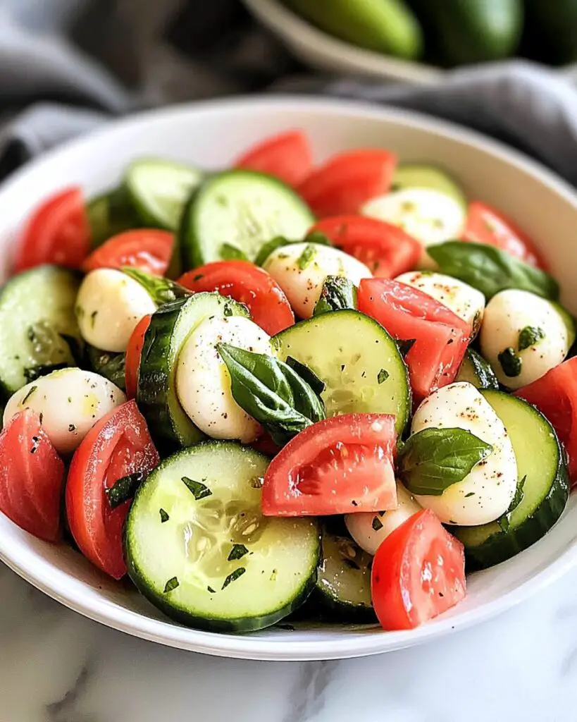 Cucumber Caprese Salad