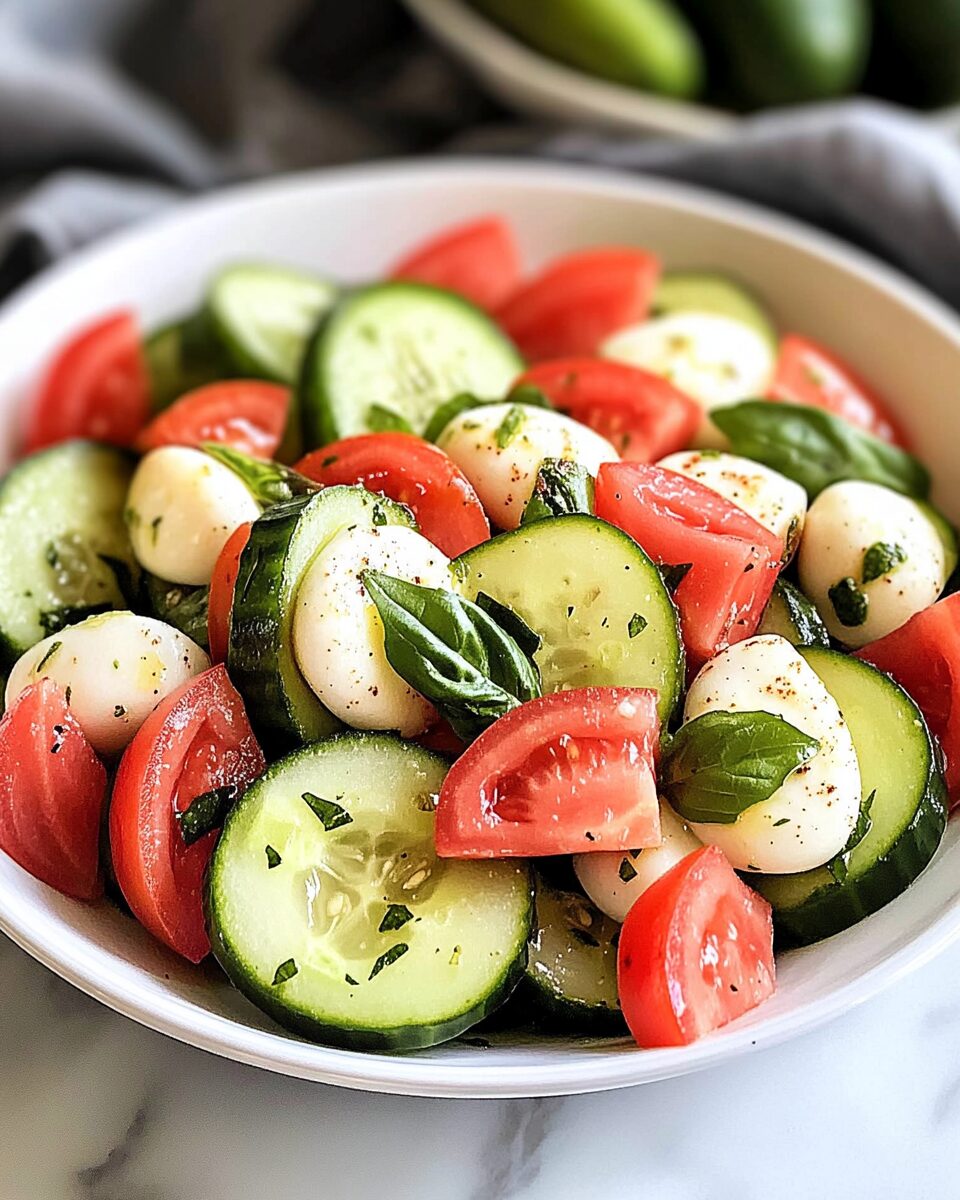 Cucumber Caprese Salad