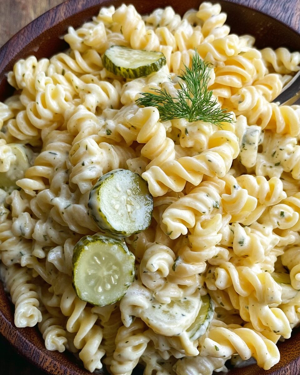 Dill Pickle Pasta Salad