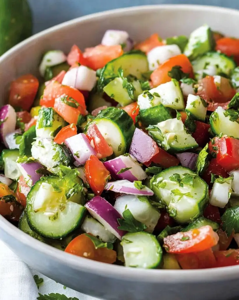 Mediterranean Cucumber Salad