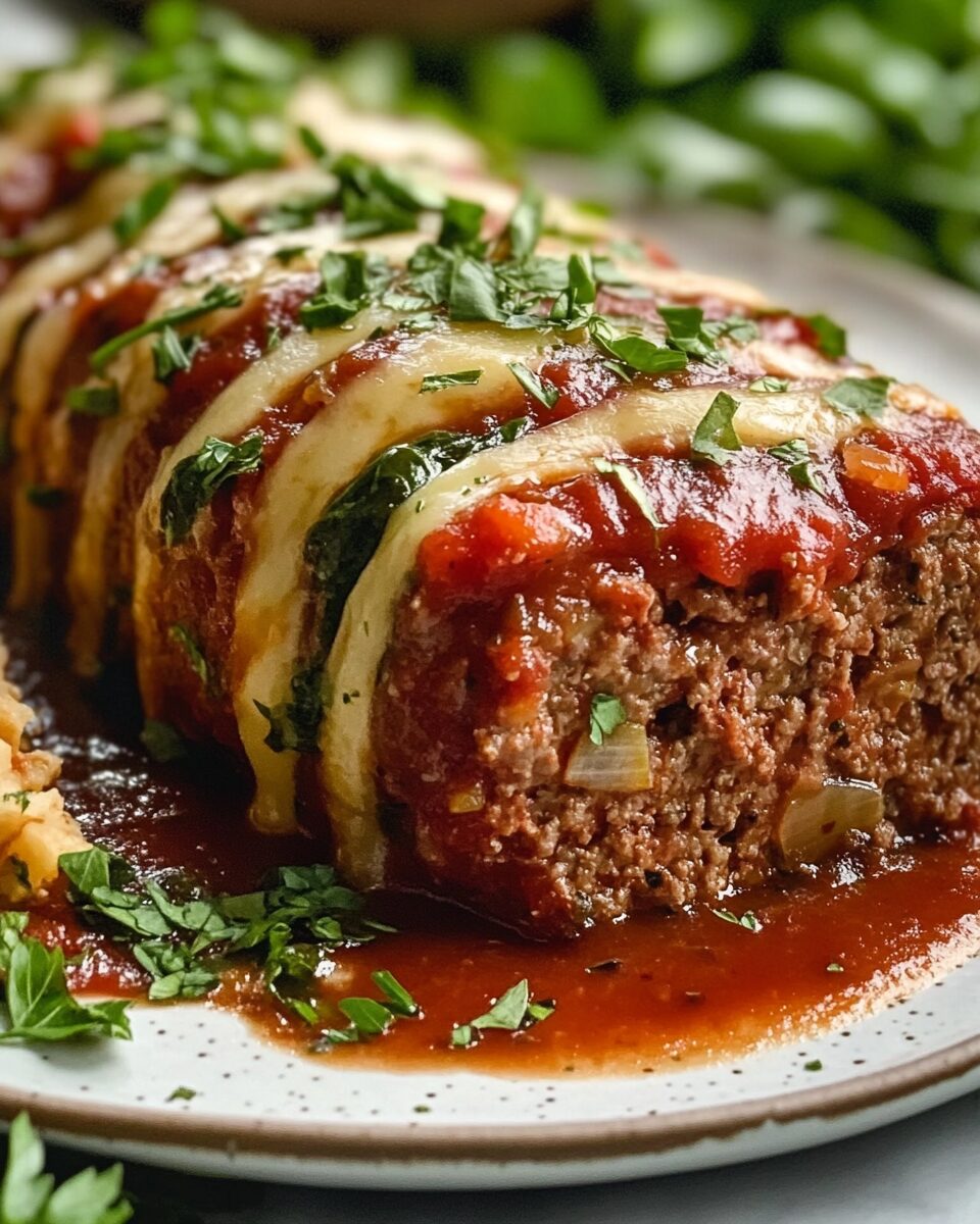 Stuffed Italian Meatloaf