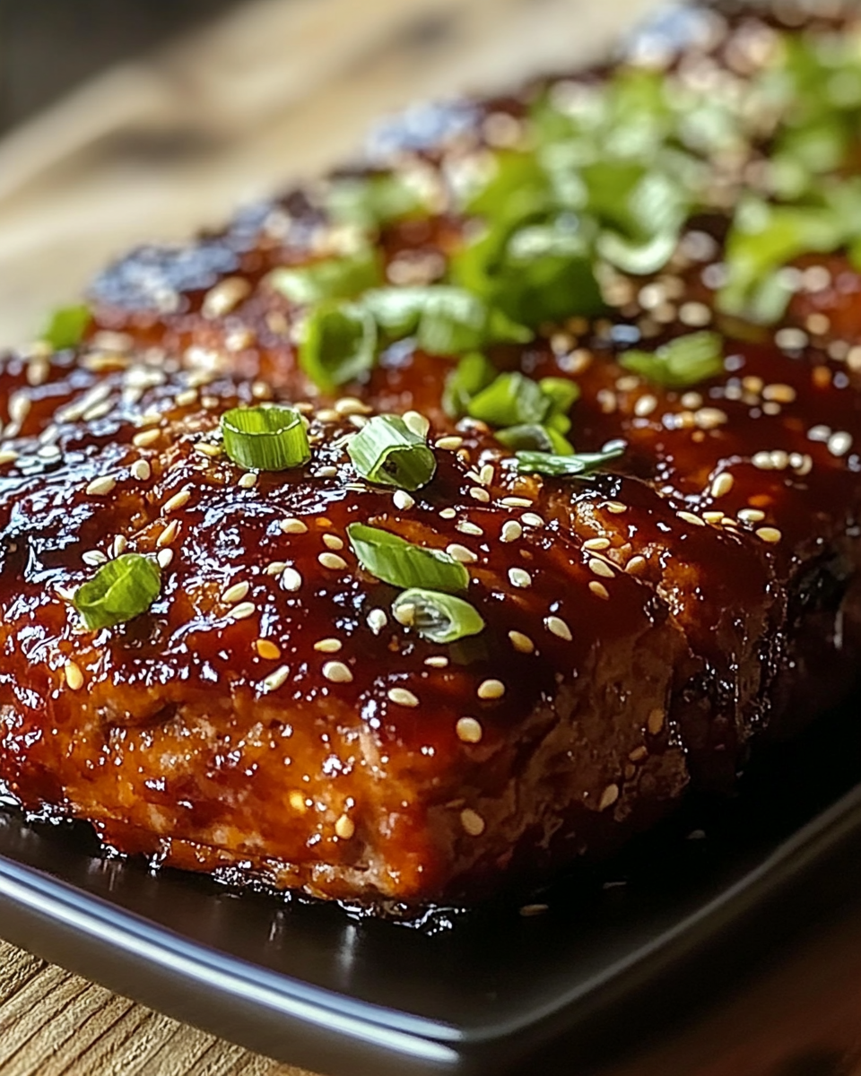 Sweet & Spicy Korean BBQ Meatloaf
