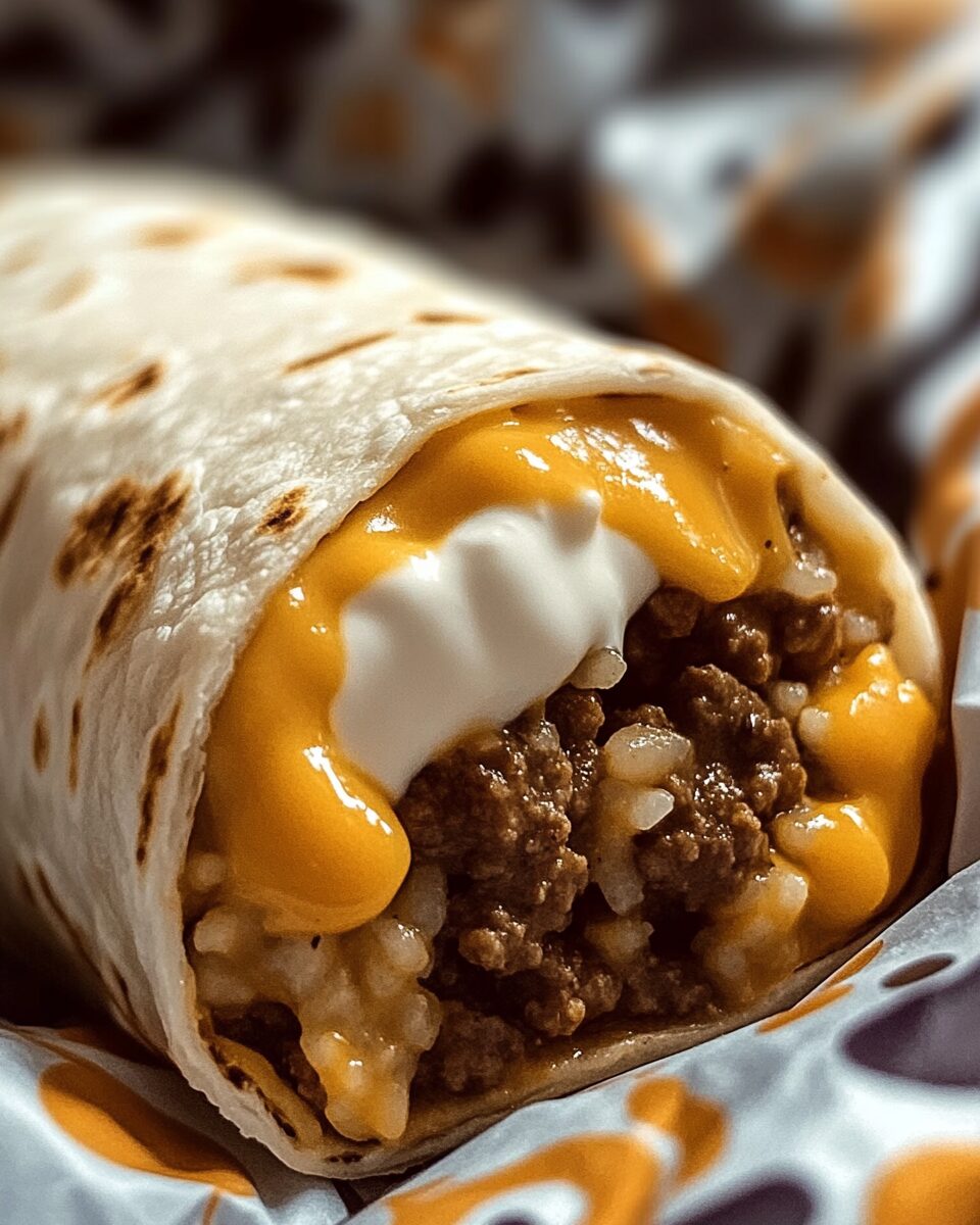 Beefy Melt Burrito