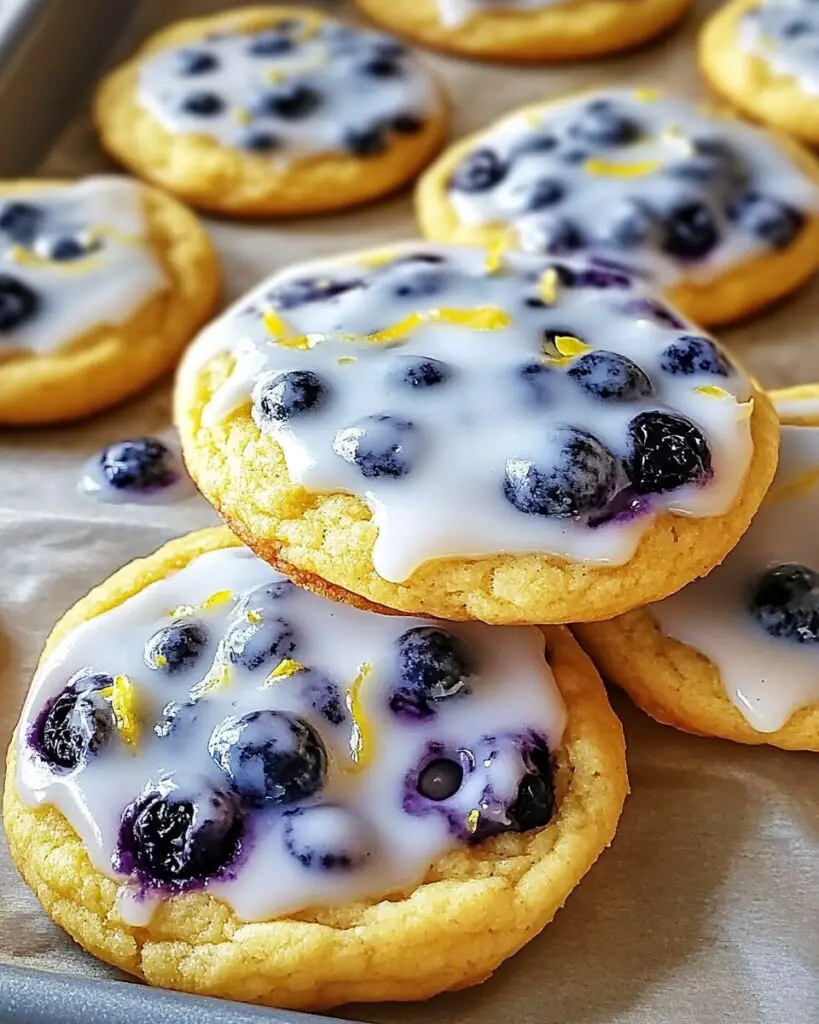Blueberry Lemon Frost Cookies