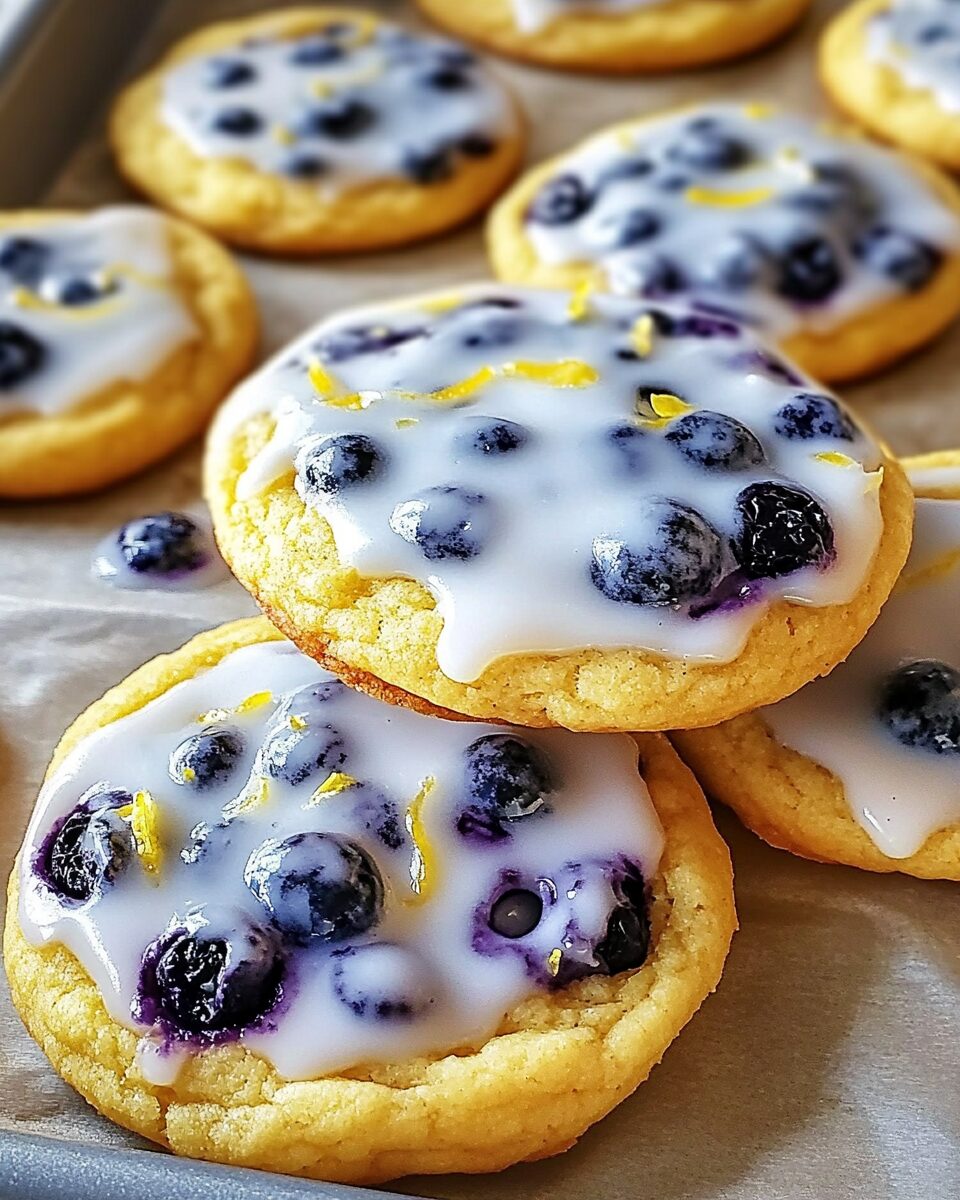 Blueberry Lemon Frost Cookies