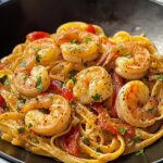 Creamy Jamaican Shrimp Pasta