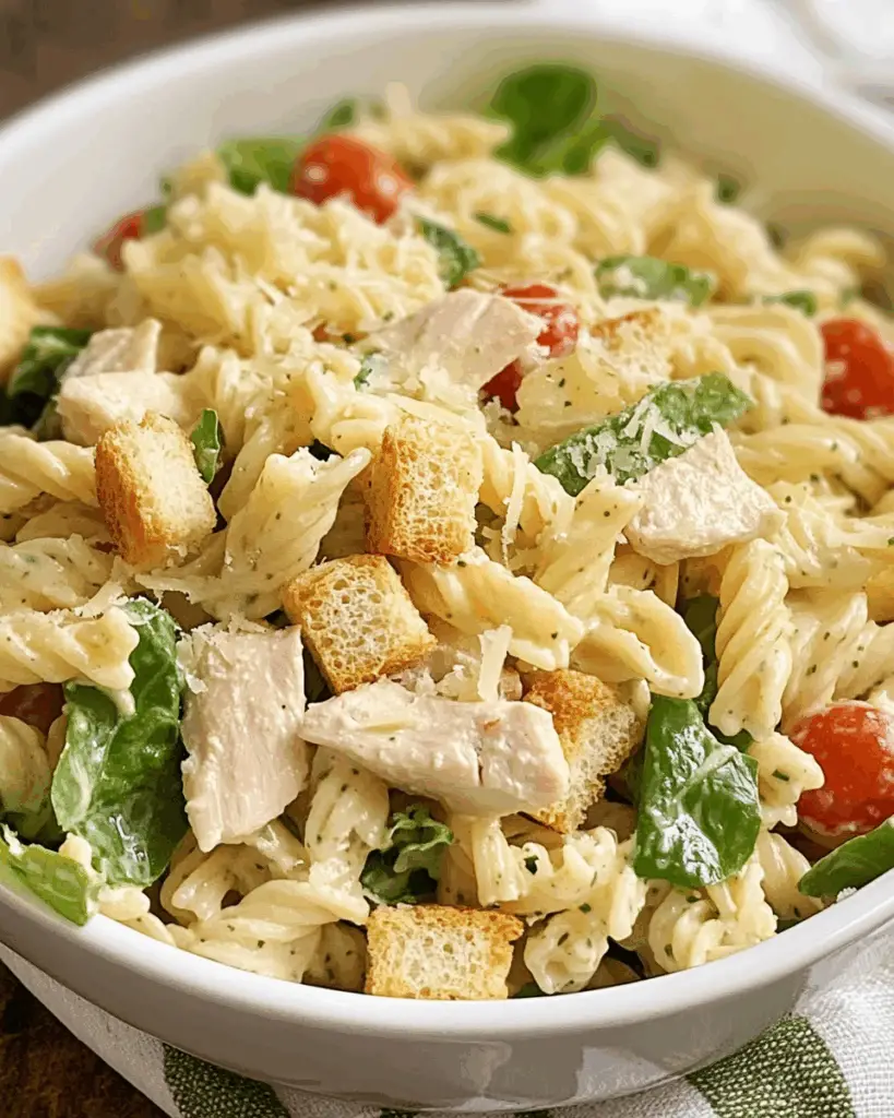 Creamy Pasta Caesar Salad