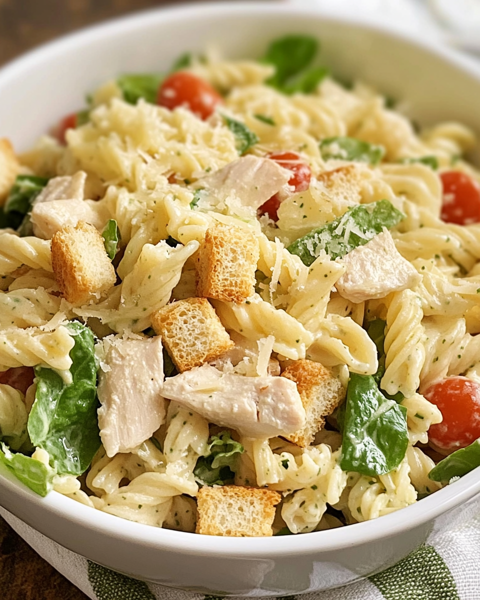 Creamy Pasta Caesar Salad