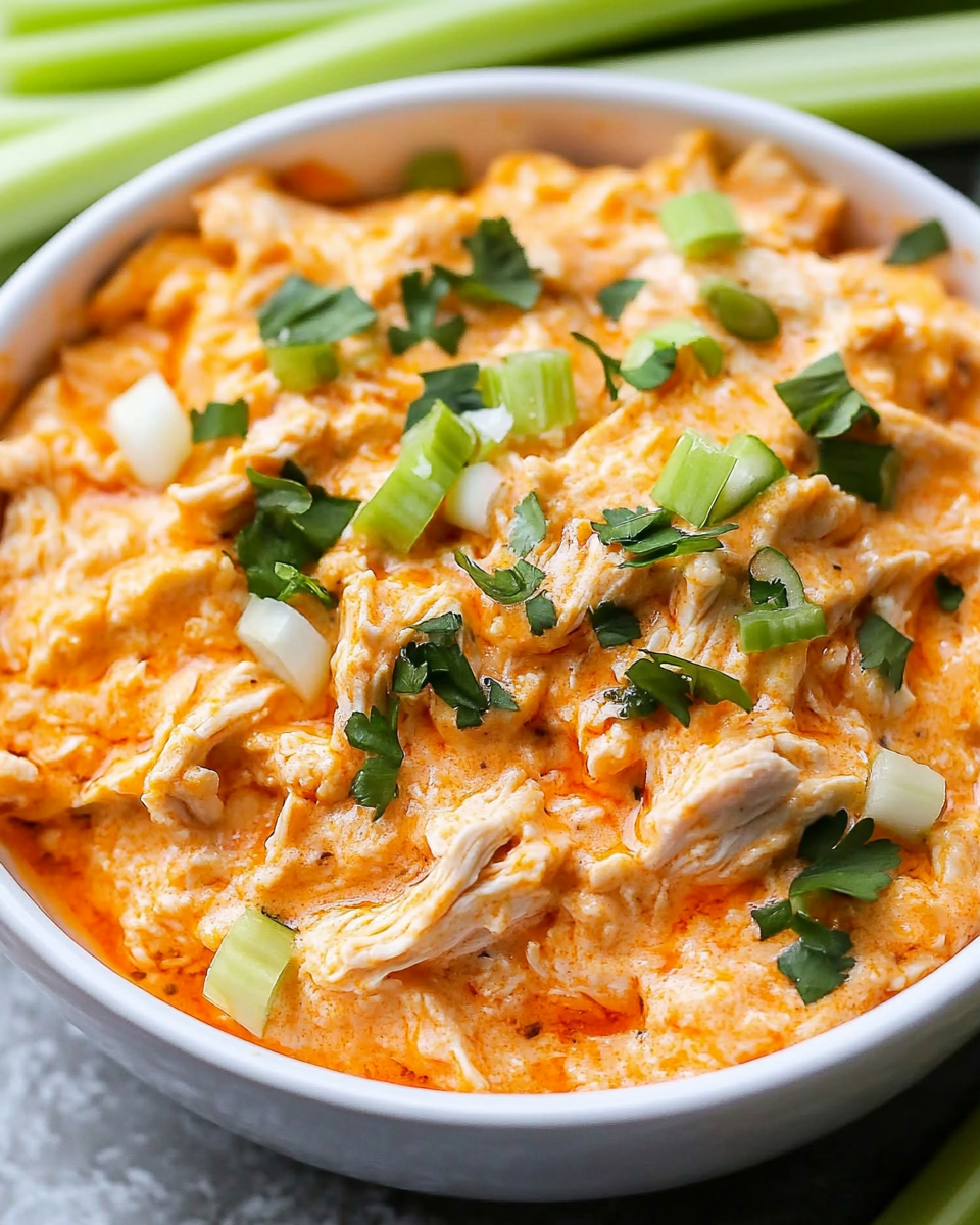 Healthy Buffalo Chicken Dip