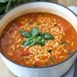 Hearty Tomato Orzo Soup