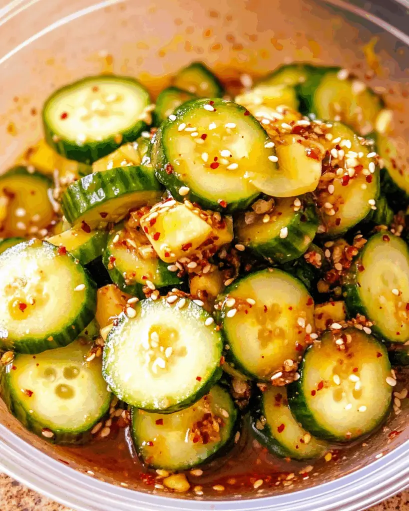Spicy Korean Cucumber Salad