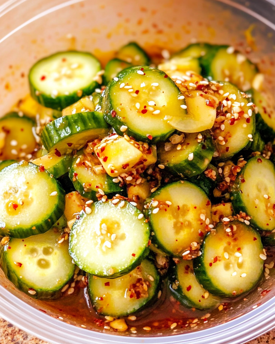Spicy Korean Cucumber Salad