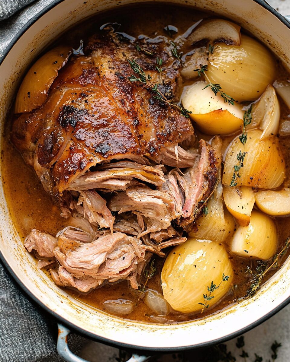 Apple Cider Braised Pork Shoulder