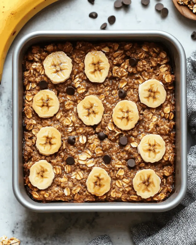 Banana Bread Baked Oatmeal