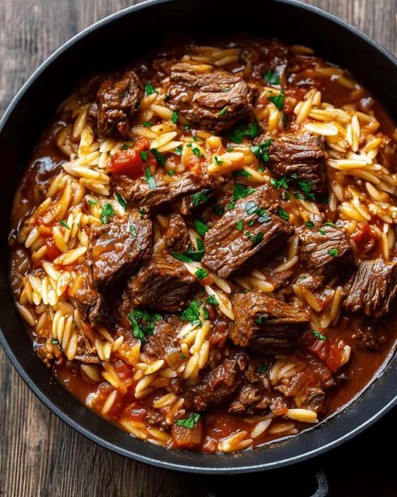Beef Giouvetsi with Orzo
