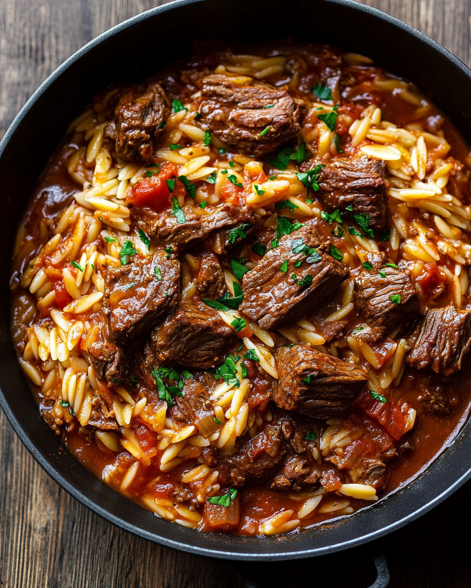 Beef Giouvetsi with Orzo