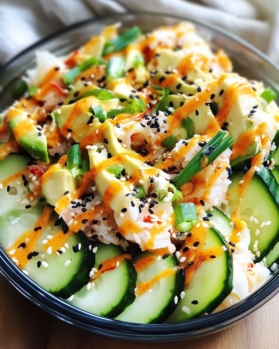 California Roll Cucumber Salad