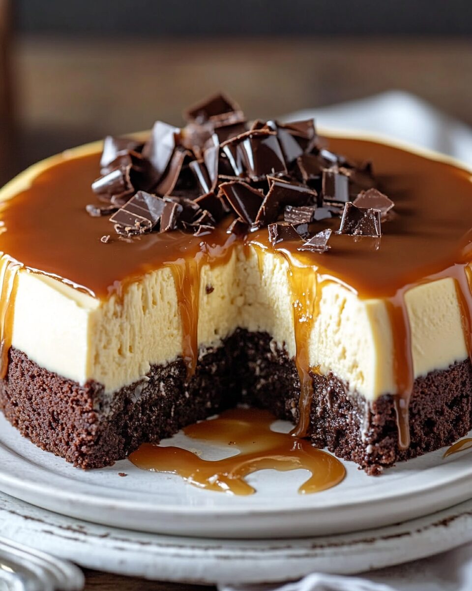 Caramel Brownie Cheesecake