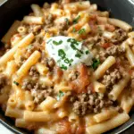 Creamy Rotel Pasta with Ground Beef